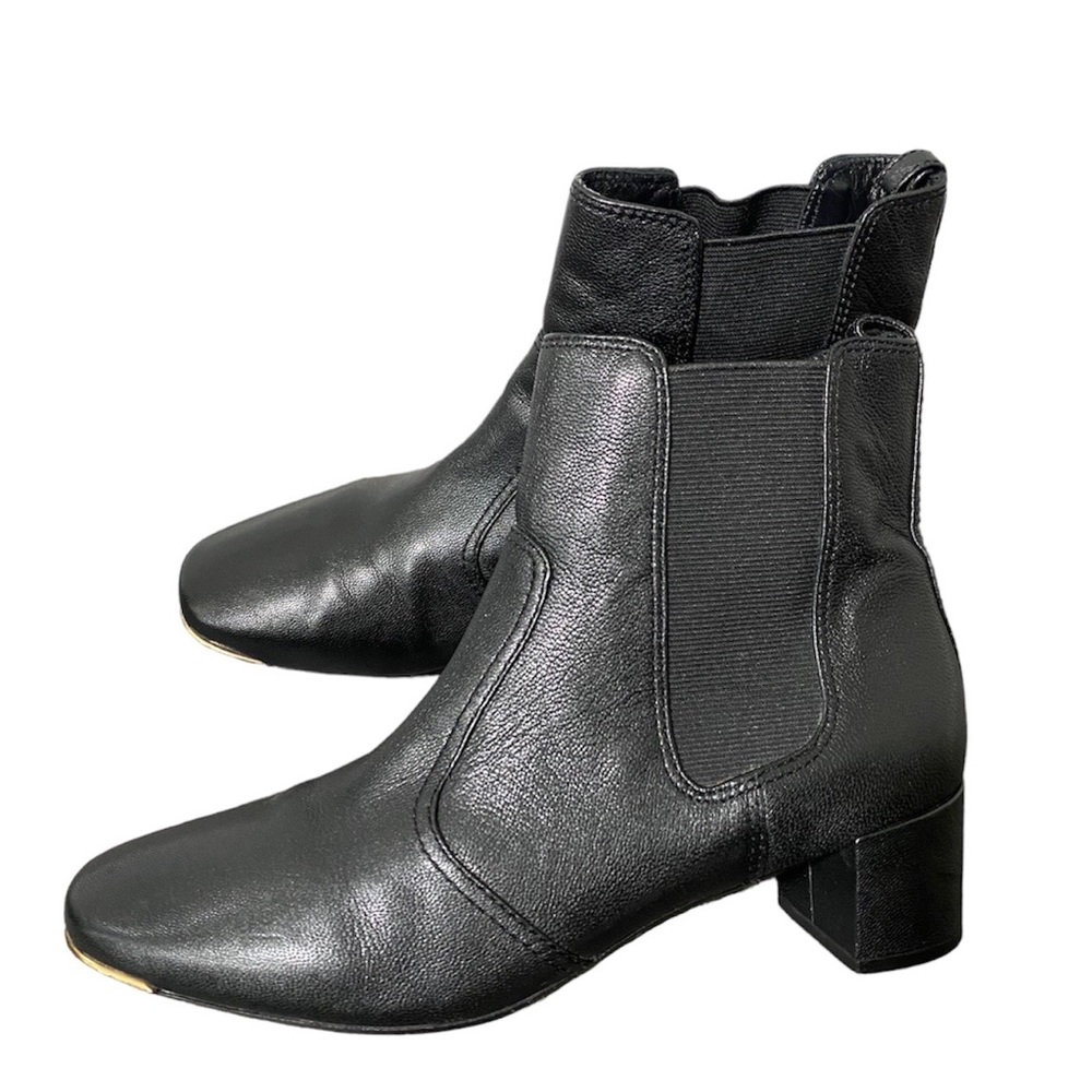 TORY BURCH Leather Black Booties